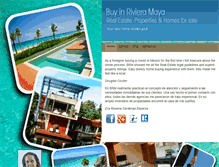 Tablet Screenshot of buyinrivieramaya.com